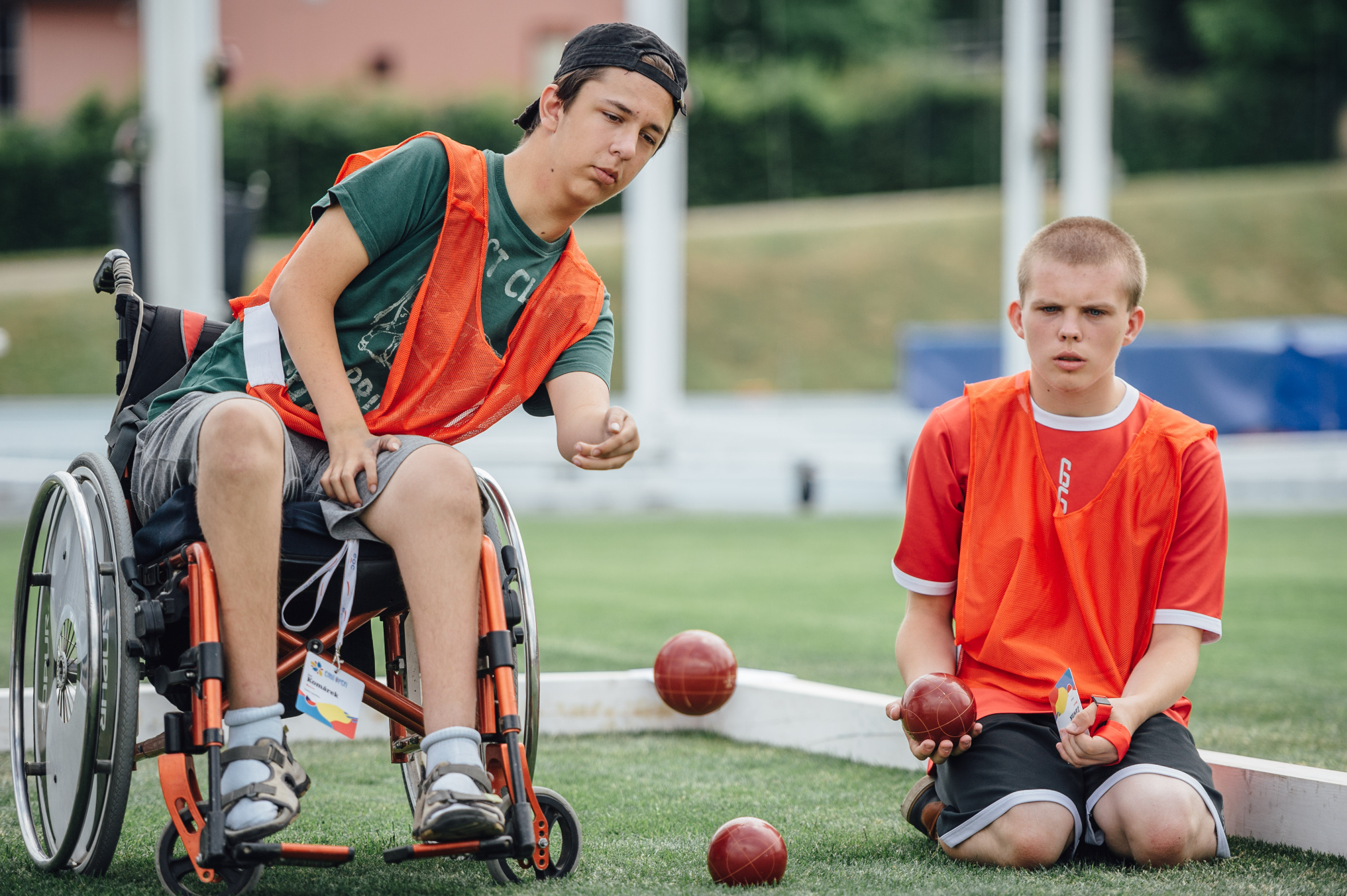 Boccia or bocce Both European Youth Games for the Disabled