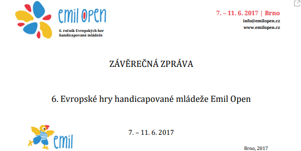 Závěrečná zpráva Emil Open 2017