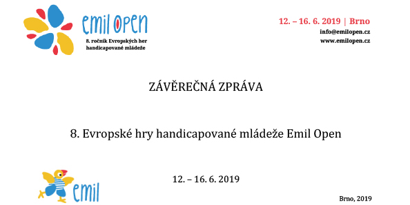 Závěrečná zpráva Emil Open 2019